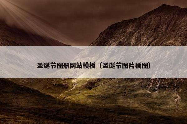 圣诞节图册网站模板（圣诞节图片插图）