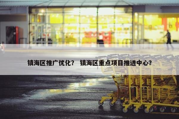 镇海区推广优化？ 镇海区重点项目推进中心？