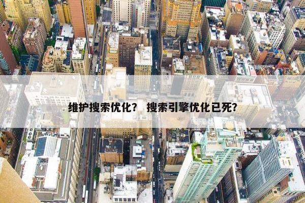 维护搜索优化？ 搜索引擎优化已死？