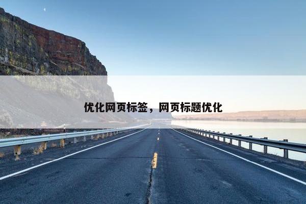 优化网页标签，网页标题优化