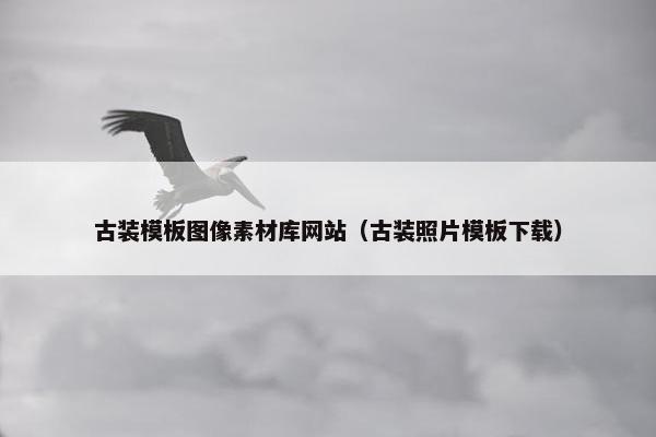 古装模板图像素材库网站（古装照片模板下载）