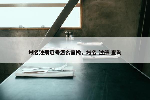 域名注册证号怎么查找，域名 注册 查询