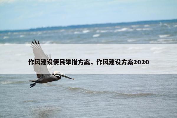 作风建设便民举措方案，作风建设方案2020