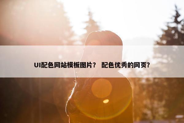 UI配色网站模板图片？ 配色优秀的网页？