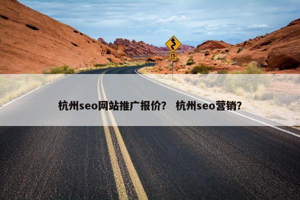 杭州seo网站推广报价？ 杭州seo营销？