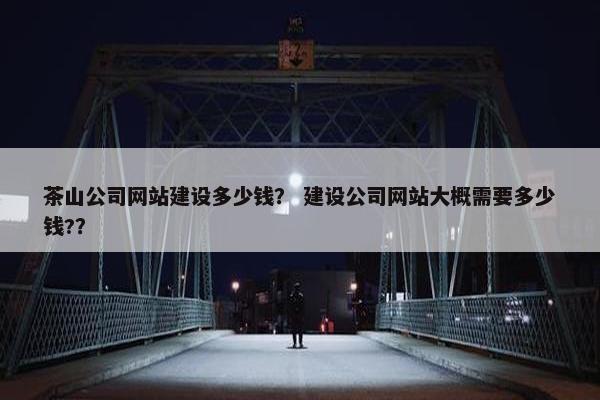 茶山公司网站建设多少钱？ 建设公司网站大概需要多少钱?？