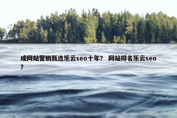 成网站营销甄选乐云seo十年？ 网站排名乐云seo？