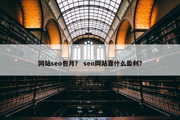 网站seo包月？ seo网站靠什么盈利？