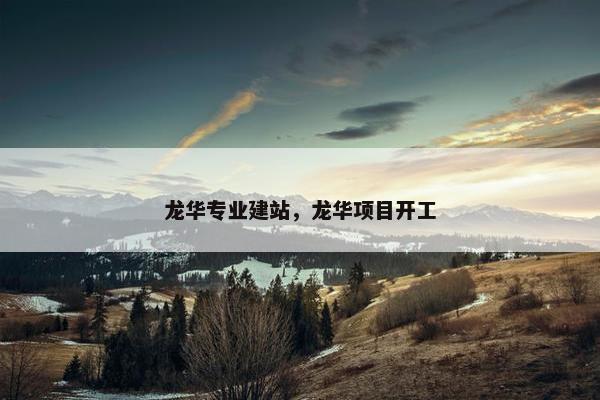 龙华专业建站，龙华项目开工