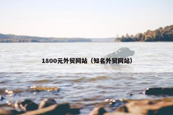 1800元外贸网站（知名外贸网站）