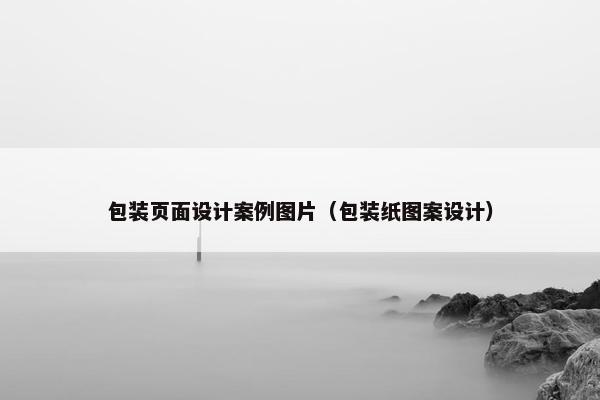 包装页面设计案例图片（包装纸图案设计）