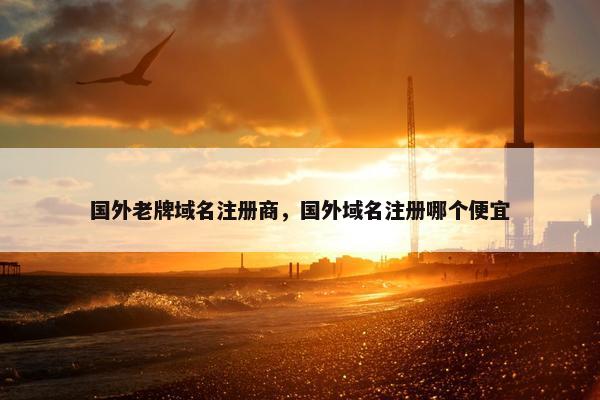 国外老牌域名注册商，国外域名注册哪个便宜