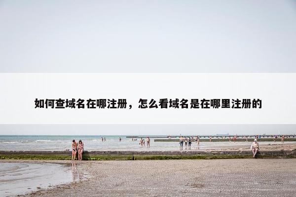 如何查域名在哪注册，怎么看域名是在哪里注册的