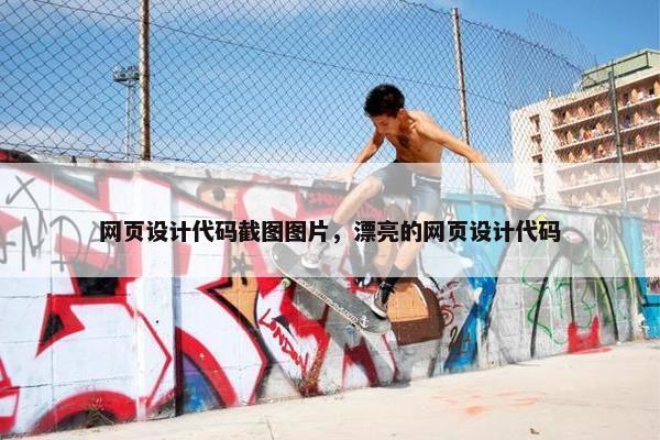 网页设计代码截图图片，漂亮的网页设计代码