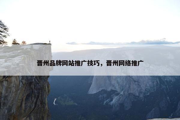 晋州品牌网站推广技巧，晋州网络推广