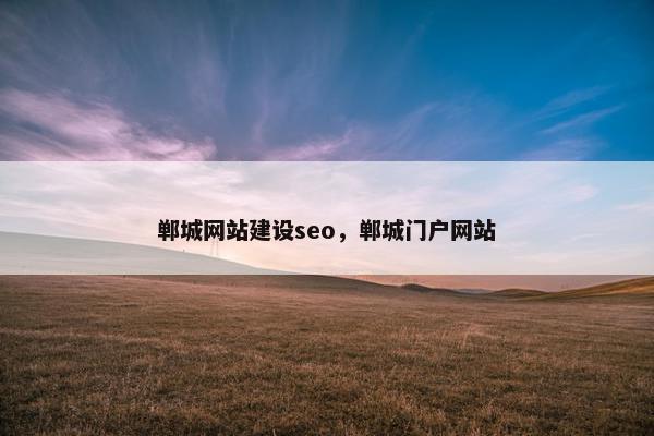 郸城网站建设seo，郸城门户网站