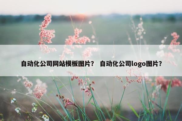 自动化公司网站模板图片？ 自动化公司logo图片？