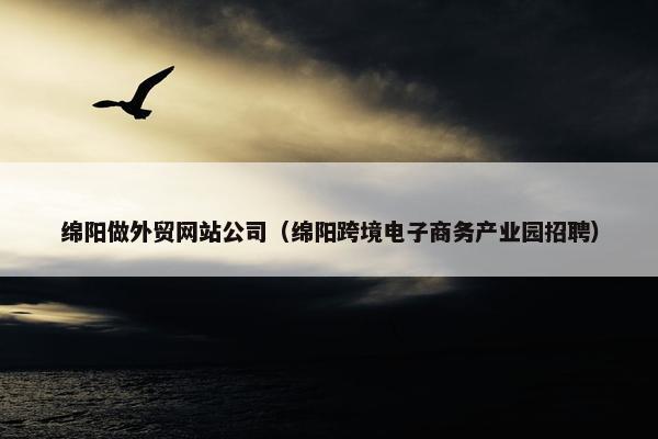 绵阳做外贸网站公司（绵阳跨境电子商务产业园招聘）