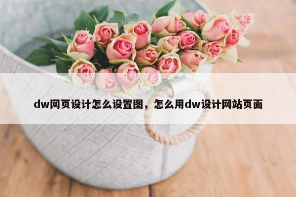 dw网页设计怎么设置图，怎么用dw设计网站页面