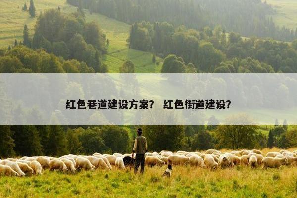 红色巷道建设方案？ 红色街道建设？