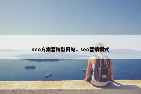 seo方案营销型网站，seo营销模式