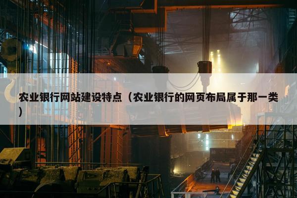 农业银行网站建设特点（农业银行的网页布局属于那一类）