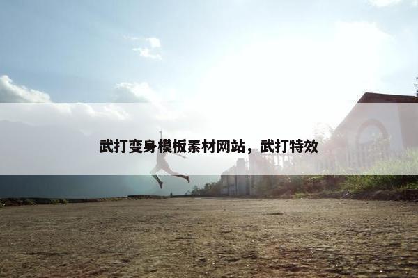 武打变身模板素材网站，武打特效