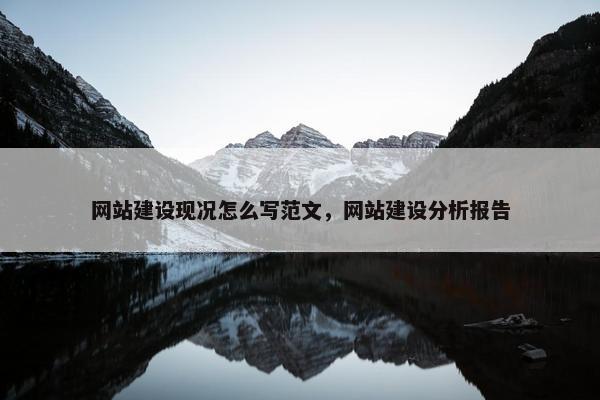 网站建设现况怎么写范文，网站建设分析报告