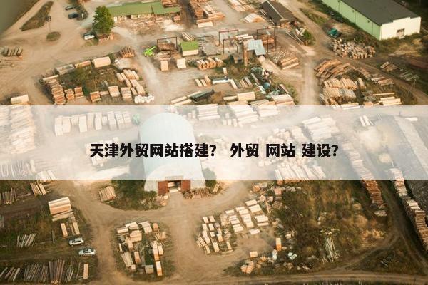 天津外贸网站搭建？ 外贸 网站 建设？