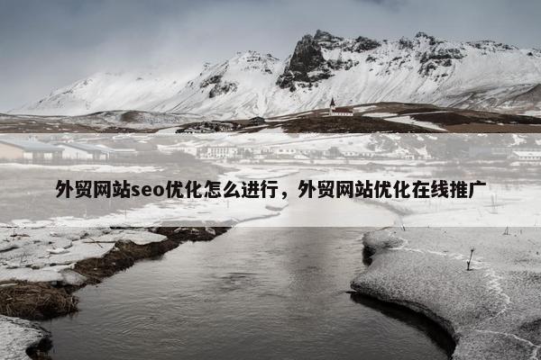 外贸网站seo优化怎么进行，外贸网站优化在线推广