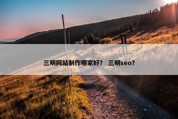 三明网站制作哪家好？ 三明seo？
