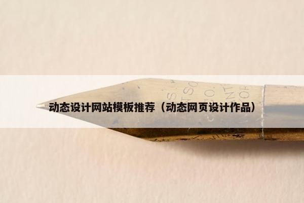动态设计网站模板推荐（动态网页设计作品）
