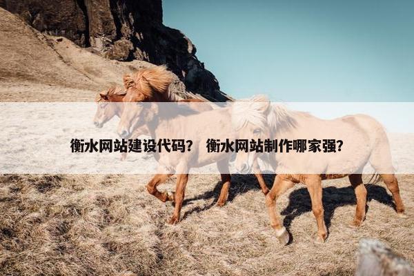 衡水网站建设代码？ 衡水网站制作哪家强？