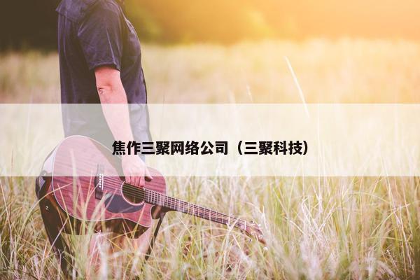 焦作三聚网络公司（三聚科技）