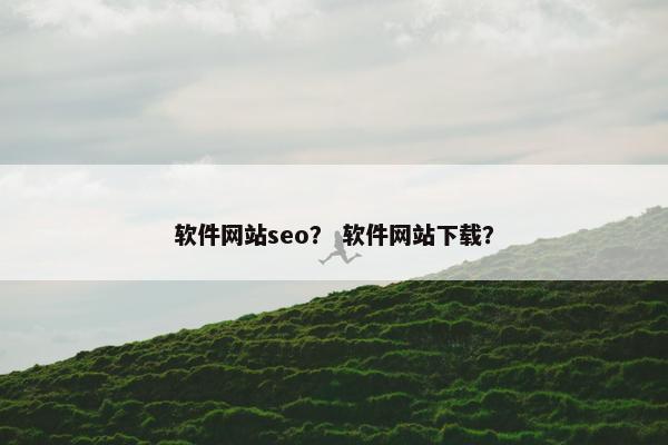 软件网站seo？ 软件网站下载？