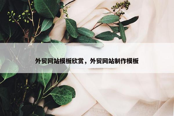 外贸网站模板欣赏，外贸网站制作模板