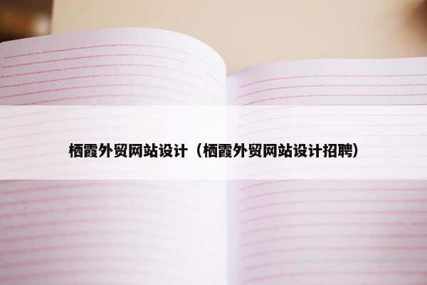 栖霞外贸网站设计（栖霞外贸网站设计招聘）