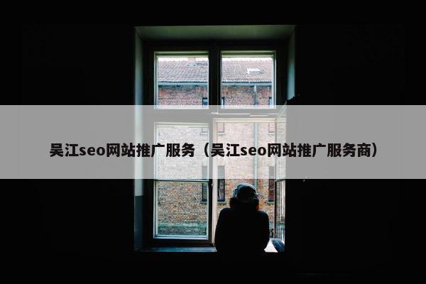 吴江seo网站推广服务（吴江seo网站推广服务商）