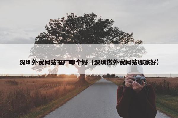 深圳外贸网站推广哪个好（深圳做外贸网站哪家好）