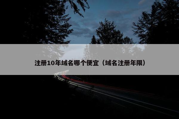 注册10年域名哪个便宜（域名注册年限）