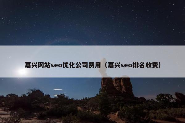 嘉兴网站seo优化公司费用（嘉兴seo排名收费）