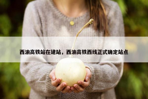 西渝高铁站在建站，西渝高铁西线正式确定站点