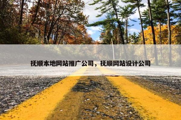 抚顺本地网站推广公司，抚顺网站设计公司