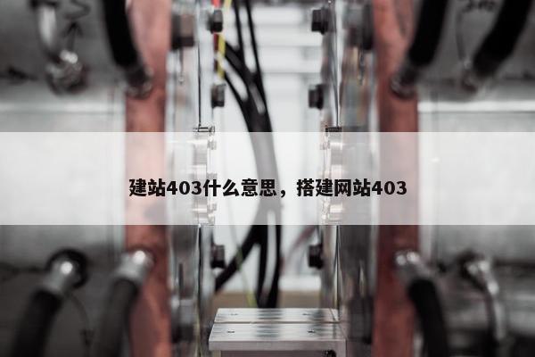 建站403什么意思，搭建网站403