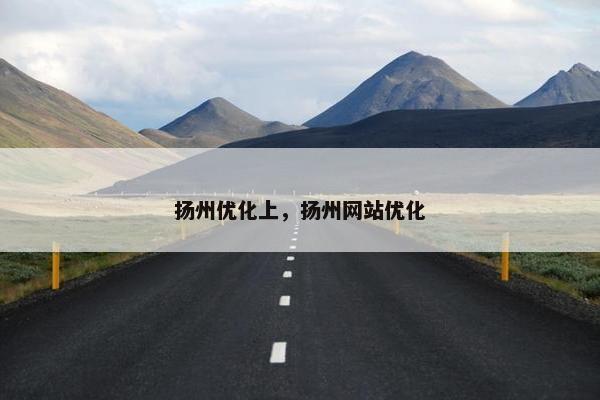 扬州优化上，扬州网站优化