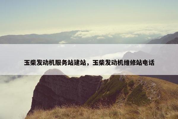 玉柴发动机服务站建站，玉柴发动机维修站电话
