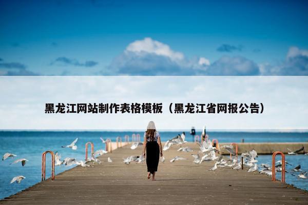黑龙江网站制作表格模板（黑龙江省网报公告）