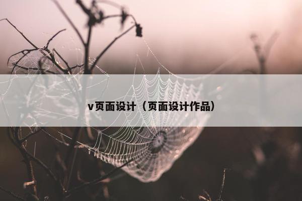 v页面设计（页面设计作品）