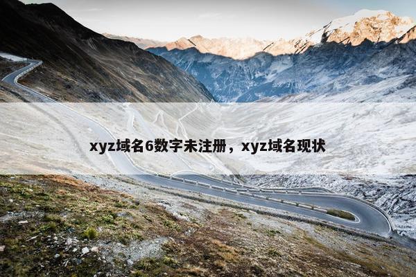xyz域名6数字未注册，xyz域名现状