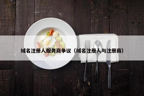 域名注册人服务商争议（域名注册人与注册商）